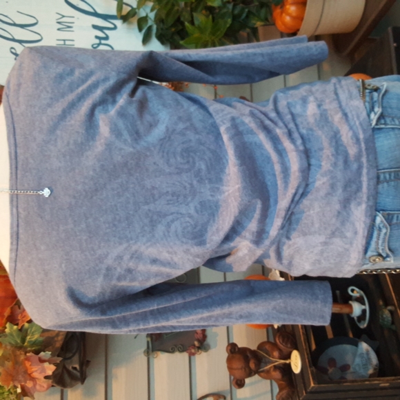 HARLEY-DAVIDSON ♡ Gray|Pink Embellished Rhinestones Detailed Graphics H-D Top S - Picture 9 of 10